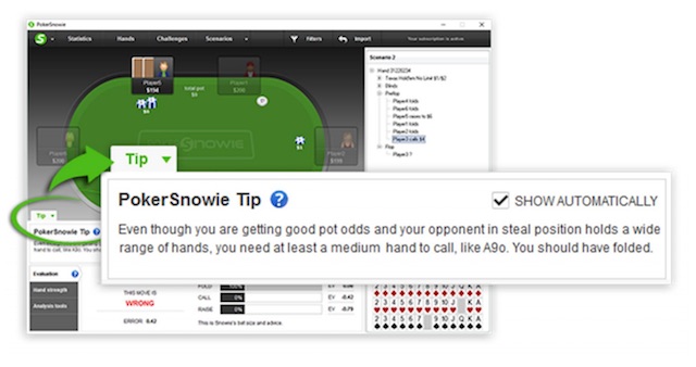 pokersnowie opzione tip