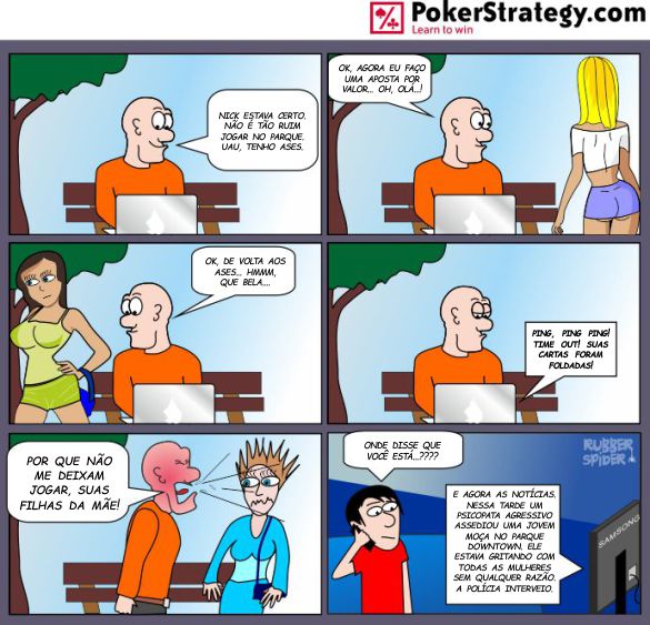 Tirinhas de poker divertidas Concentra&ccedil;&atilde;o