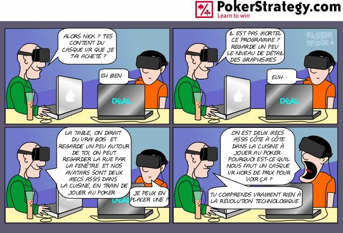 BD de poker humoristique Virtuelle