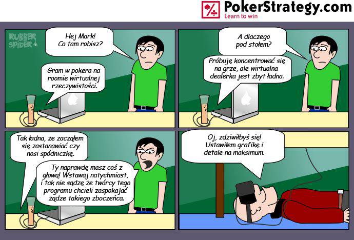 Śmieszny Pokerowy Komiks Rozdzielczość