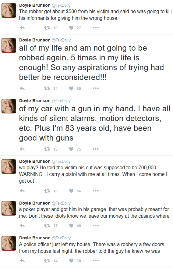 Doyle Brunson Twitter overval 2016