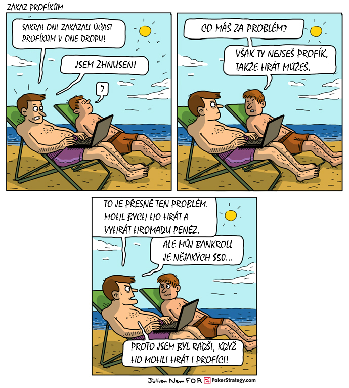 Vtipn&yacute; pokerov&yacute; komiks High roller