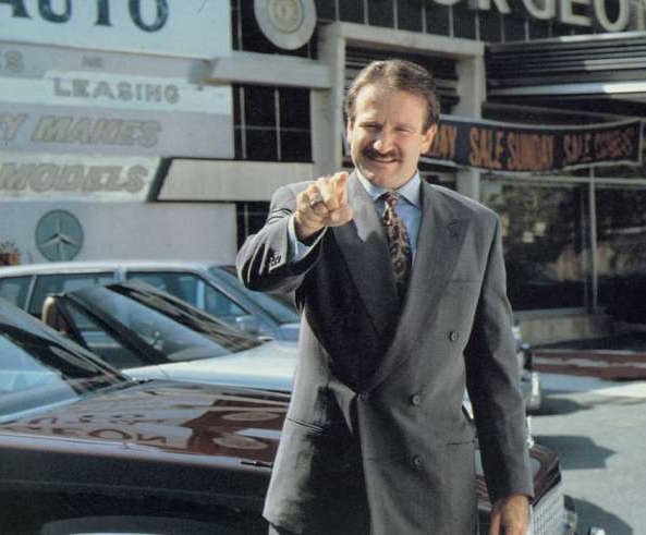 Robin Williams car salesman