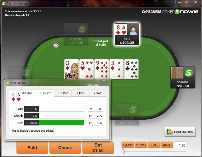 Snowie dünne Valuebet