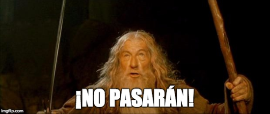 No pasarás mago español