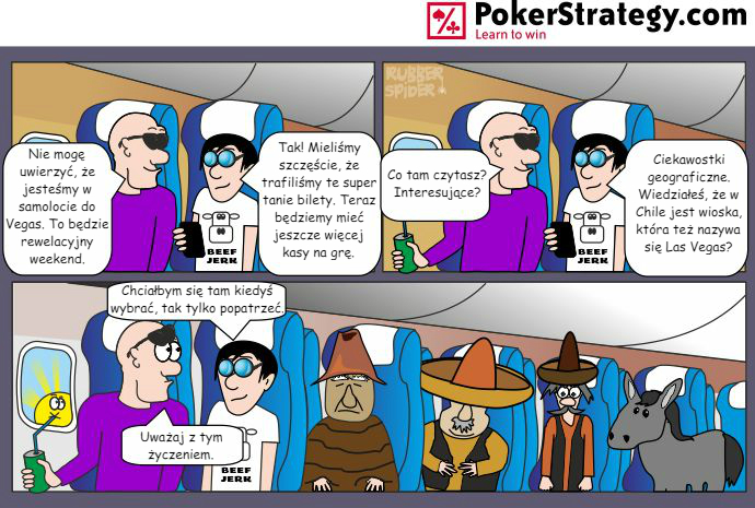 Śmieszny Pokerowy Komiks Las Vegas