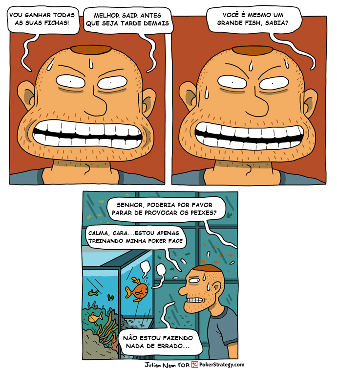 Tirinhas de poker divertidas Fish