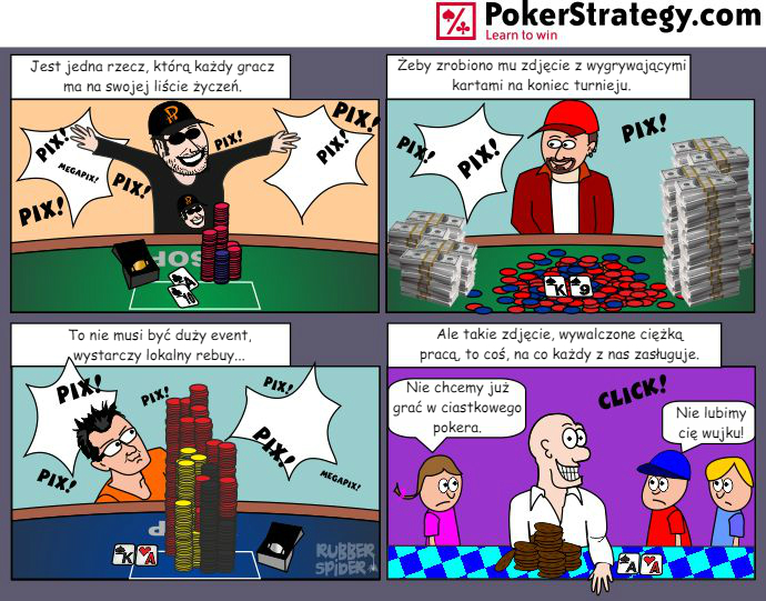 Śmieszny Pokerowy Komiks Zwycięzca
