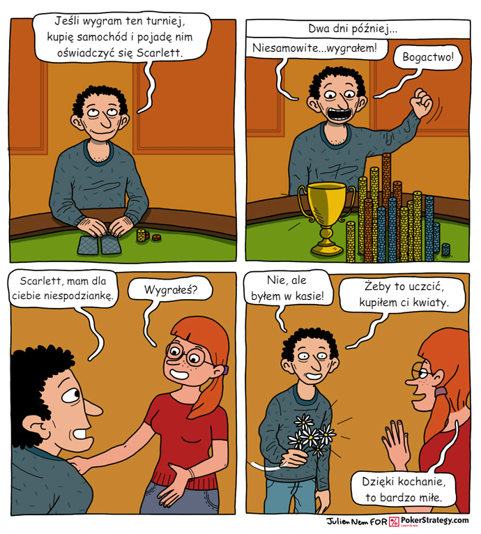 Śmieszny Pokerowy Komiks Oświadczyny