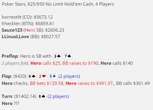 NL5K high stakes analysis history