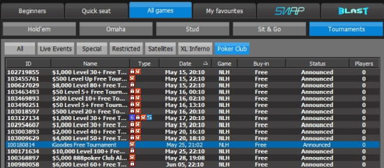 888 tourneys