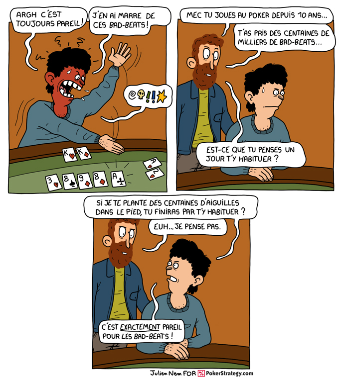 BD de poker humoristique Bad beats