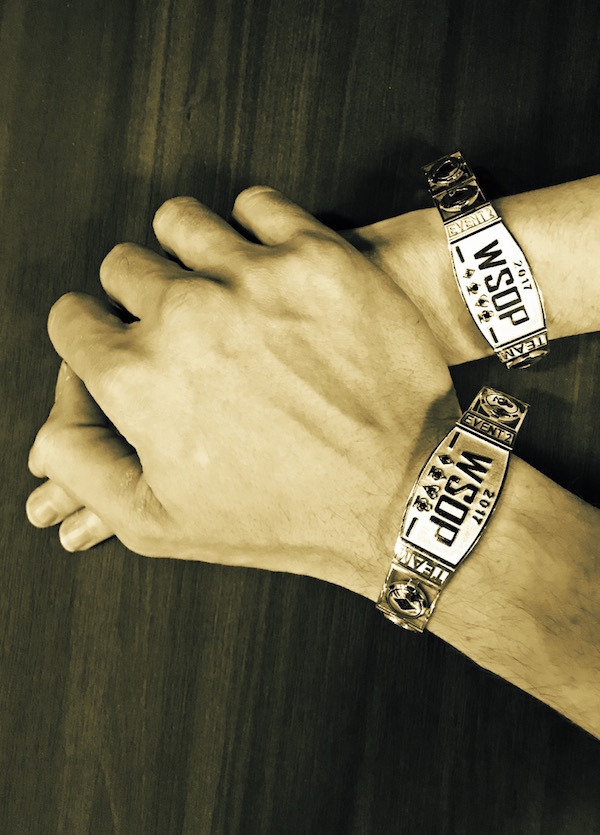 Liv Boeree and Igor Kurganov's bracelets