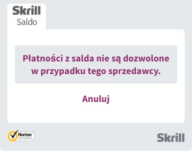Komunikat na stronie Skrill skrill komuniktat