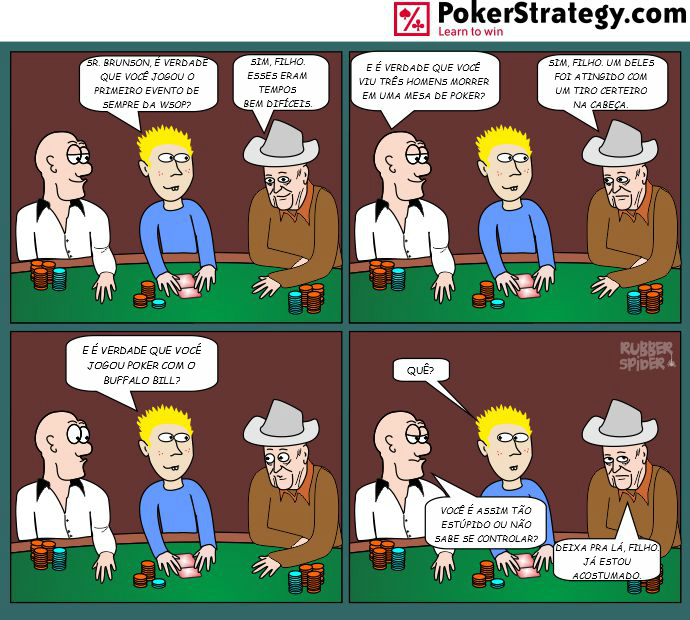 Tirinhas de poker divertidas Doyle Brunson
