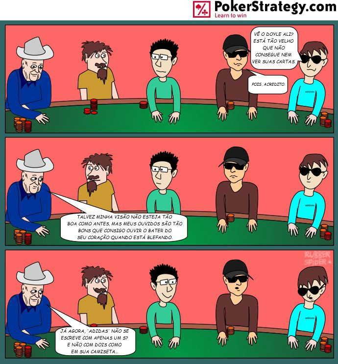 Tirinhas de poker divertidas Doyle Brunson