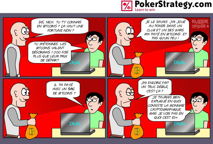 BD de poker humoristique Bitcoin