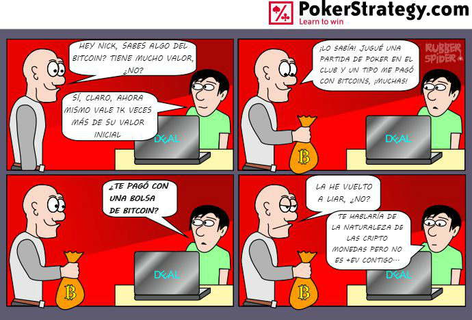 Tiras de poker divertidas Bitcoin