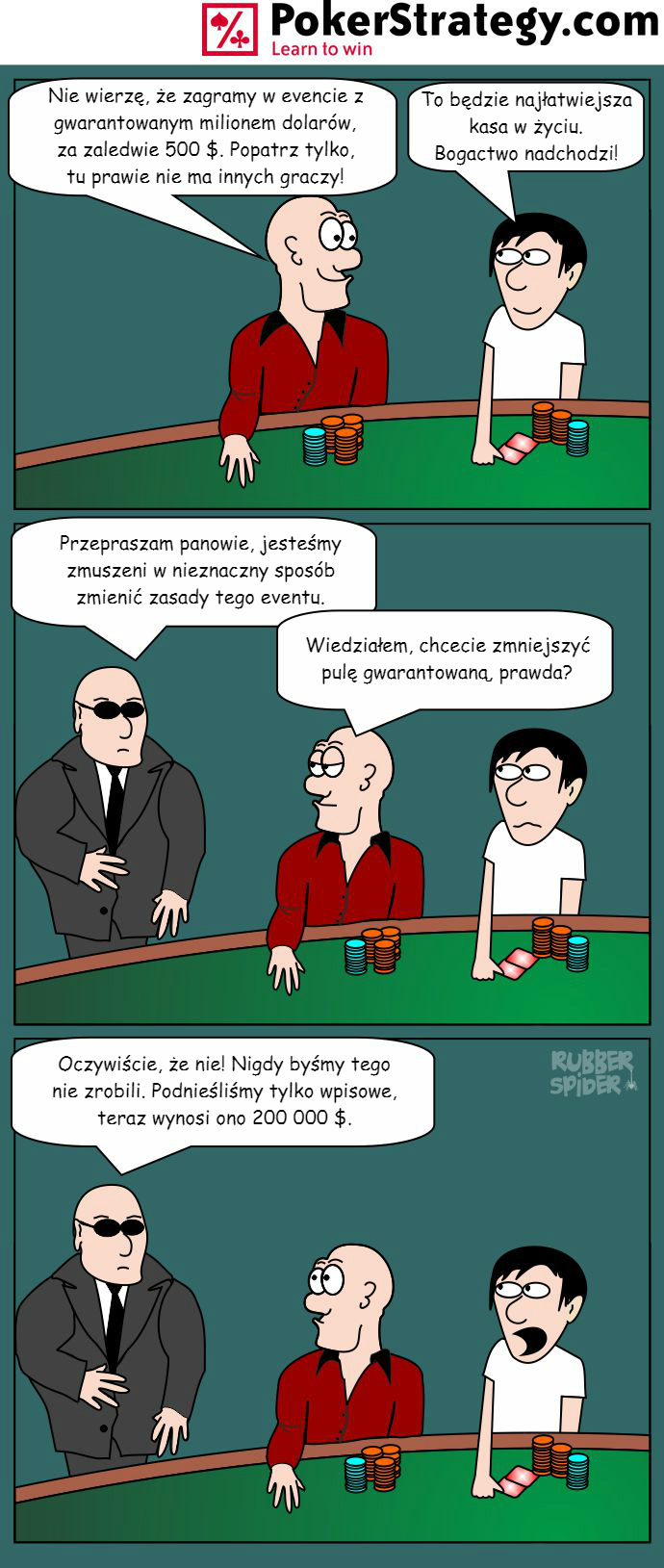 Śmieszny Pokerowy Komiks Pula nagr&oacute;d