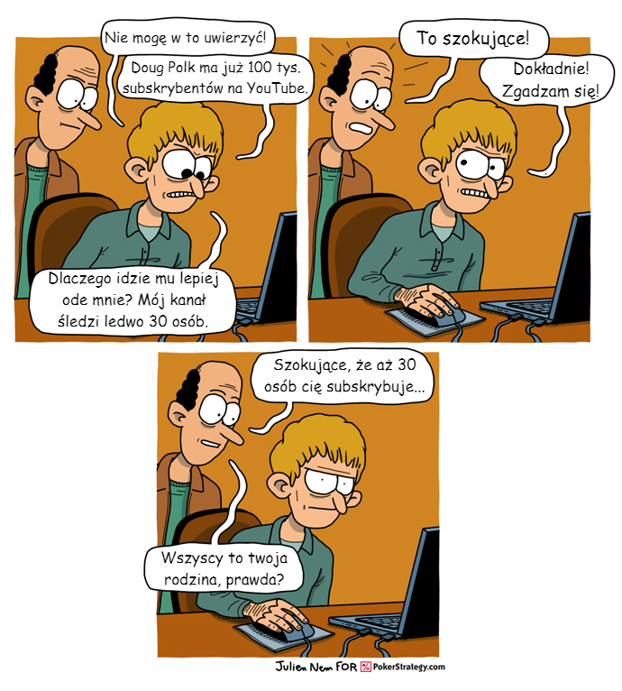 Śmieszny Pokerowy Komiks Rodzina