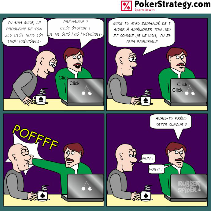 BD de poker humoristique Comportement