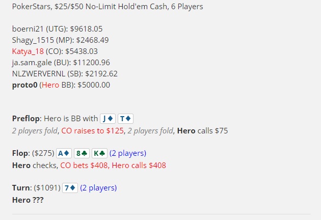 High Roller Analyse hand history