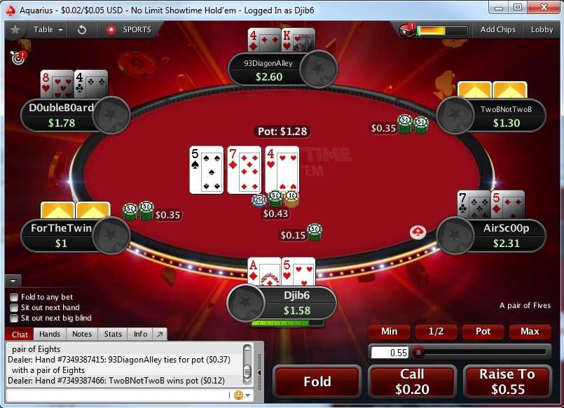 showtime pokerstars