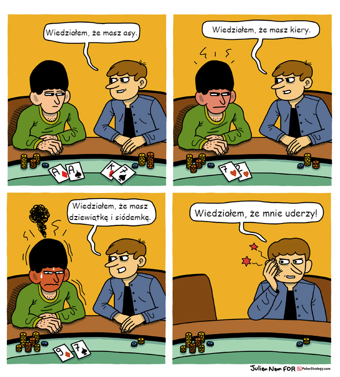 Śmieszny Pokerowy Komiks Pokerowa etykieta