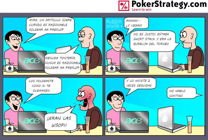 Tiras de poker divertidas Ases iniciales