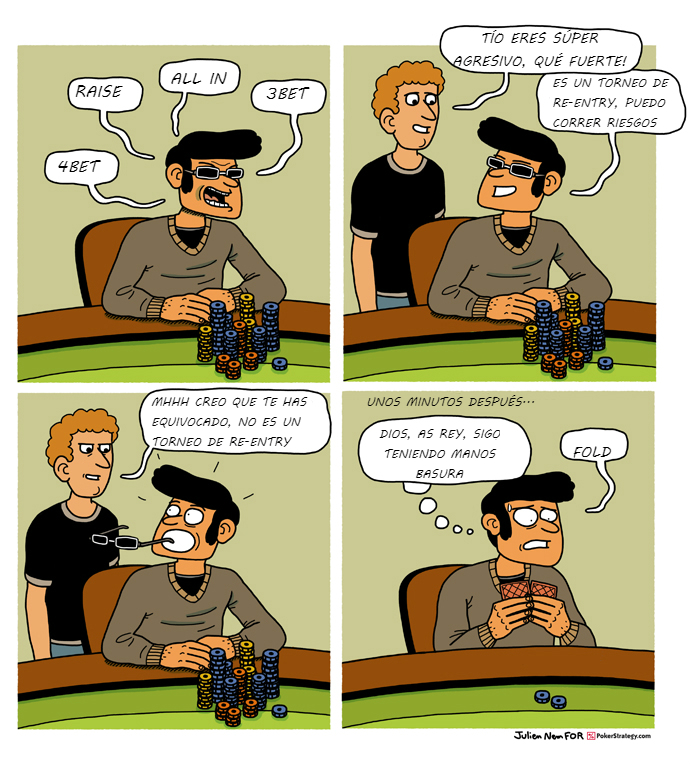 Tiras de poker divertidas Torneo de poker