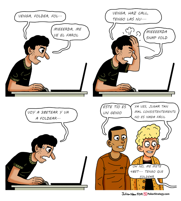 Tiras de poker divertidas Misplay