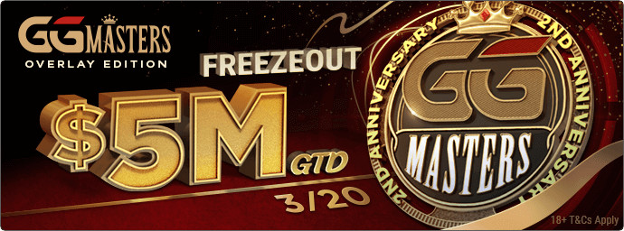 GGPoker GGMasters Overlay edition 5M guaranteed