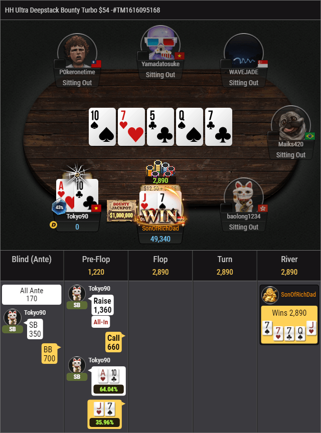 GGPoker Biggest Mystery Bounty Ever - $1 Million