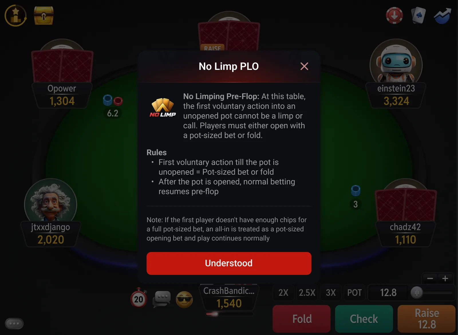 CoinPoker NoLimp PLO