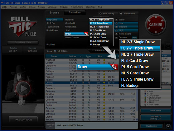 Full Tilt Poker - Draw Poker Full Tilt Poker - Draw Poker