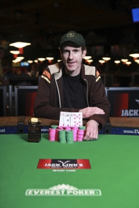 James Van Alstyne With His Winning Hand James Van Alstyne With His Winning Hand