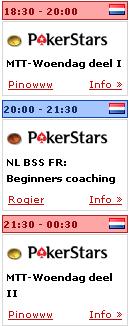 De agenda voor woensdag