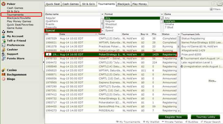 Encontra os qualificadores no lobby da PartyPoker Encontra os qualificadores no lobby da PartyPoker